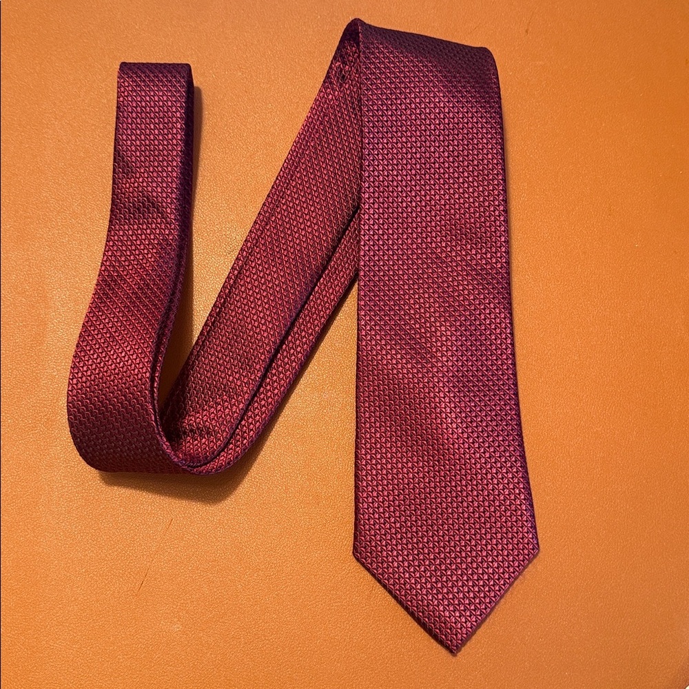 Nordstrom Deep Red Patterned Tie - Picture 5 of 10